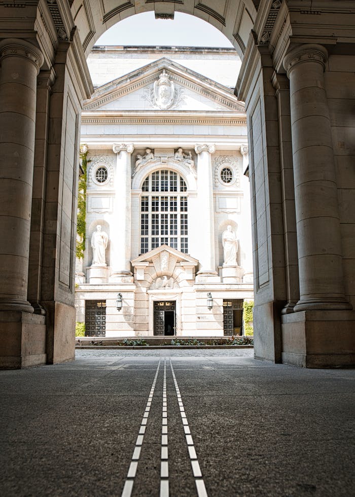services-03 Gorgeous architectural entrance to Humboldt University in Berlin, Germany.